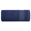 Ręcznik do rąk 30x50 cm bawełniany kolor granatowy z ozdobną bordiurą 500 g/m2 NESSY Eurofirany