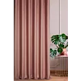 Zasłona szyta na taśmie 5 cm ceglasta z tkaniny typu dimout o średnim stopniu zaciemnienia
