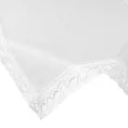 Obrus na stół 85x85 cm biały zdobiony koronką - SUSAN - Eurofirany