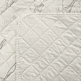 Narzuta welwetowa kremowo, złota 200x220 cm z welwetu zdobiona wzorem marmuru LUIZ 6 DESIGN 91 Eurofirany