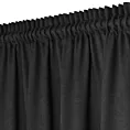 Zasłona czarna z tkaniny welurowej 420x260 cm tunel Dora Eurofirany