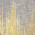 Zasłona naturalno, złocista zdobiona błyszczącym nadrukiem z dodatkiem lnu 135x250 cm przelotka IMANI Eurofirany
