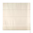 Roleta rzymska kremowa z tkaniny o satynowym połysku zaciemniającej w 100%