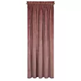 Zasłona ciemnoróżowa z ekskluzywnego matowego welwetu 140x270 cm taśma RIA Diva Line Eurofirany