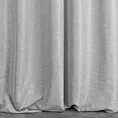 Zasłona szyta na taśmie 8 cm PUERTA popielata z tkaniny o pięknym naturalnym dwukolorowym splocie
