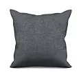 Poszewka szyta grafitowa miękka, szenilowa tkanina o wyraźnym splocie i delikatnym połysku