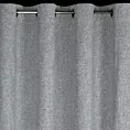 Zasłona stalowa z matowej tkaniny z widocznym naturalnym splotem 140x250 cm przelotka - ADELINA Eurofirany