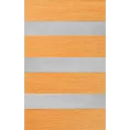Roleta Mini Dzień - Noc pomarańczowa z tkaniny roletowej w pasy z efektem melanżu