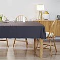Obrus szyty DORA - HIT granatowy z miękkiej tkaniny o welurowej strukturze