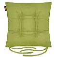 Poduszka na krzesło dwustronna 40 x 40 x 8 cm welurowa jasnozielona ADORE Eurofirany