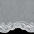 Tkanina firanowa miękka, półprzezroczysta etamina, zdobiona  haftem,Eurofirany