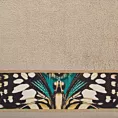 Ręcznik kąpielowy 70x140 cm bawełniany kolor beżowy z designerską bordiurą 500 g/m2 EVA15 Eva Minge Eurofirany