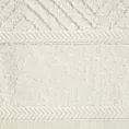 Ręcznik kąpielowy 50x90 cm bawełniany kolor kremowy ze wzorem zygzaka 500 g/m2 KALIA Reina Line Eurofirany