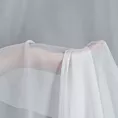 Firana szyta na taśmie 8 cm biała półprzezroczysta, matowa, bardzo miękka, z wysokiej jakości woalu, zakończona obciążnikiem