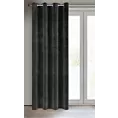 Zasłona czarna z ekskluzywnego matowego welwetu 140x250 cm przelotka RIA Diva Line Eurofirany