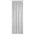 Firana biała z gładkiej etaminy z drobnym deszczykiem 140x300 cm taśma imitująca flex BELISSA Eurofirany