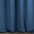 Zasłona szyta na taśmie 5 cm ENYA granatowa z miękkiej półmatowej tkaniny welwetowej