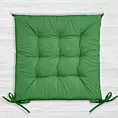 Poduszka na krzesło 40 x 40 x 5 cm wodoodporna zielona z pikowaniem GARDEN Eurofirany