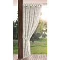 Zasłona kremowo, pudrowa z wodoodpornej tkaniny idealna do ogrodu i na taras 155x240 cm szelki/rzep GARDEN Eurofirany
