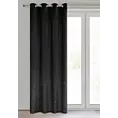 Zasłona czarna z kryształkami i welwetowej tkaniny 140x250 cm przelotka ARIADNA Eurofirany