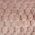Koc 150x200 cm pudrowy miękki w dotyku z wytłaczanym wzorem 3D CINDY 6 Design 91