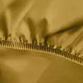 Prześcieradło gładkie z gumką 140x200 cm z satyny bawełnianej kolor musztardowy 125 g/m2 NOVA 3 Eurofirany