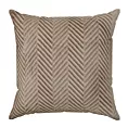 Poszewka na poduszkę 45x45 cm welwetowa pikowana w jodełkę metodą hot press brązowa SOFIA EUROFIRANY PREMIUM