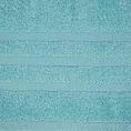 Ręcznik kąpielowy 100x150 cm bawełniany kolor jasnoniebieski z ozdobną bordiurą 500 g/m2 MILO Eurofirany