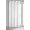 Firana biała z gładkiej matowej tkaniny 300x250 cm przelotka TIRSA Eurofirany