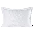 Poszewka na poduszkę 50x70 cm welwetowa pikowana w jodełkę metodą hot press biała SOFIA EUROFIRANY PREMIUM