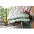 Ręcznik kąpielowy 70x140 cm bawełniany kolor miętowy o ryżowej strukturze z welwetową bordiurą 500 g/m2 LOREN Eurofirany