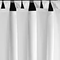 Zasłona biała z wodoodpornej tkaniny idealna do ogrodu i na taras 155x200 cm szelki/rzep GARDEN Eurofirany