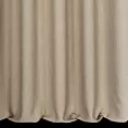 Zasłona szyta na taśmie fala beżowo brązowa z tkaniny o wyraźnym splocie z efektem melanżu