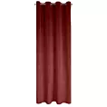 Zasłona bordowa z matowego welwetu z upinaczem 140x270 cm przelotka CARMEN Eurofirany