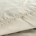 Pościel 220x200 cm z makosatyny bawełnianej kolor kremowy zdobiona subtelną koronką DIVA 20 Eurofirany