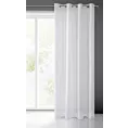 Firana biała przetykana srebrną nicią 140x250 cm przelotka ARLONA Eurofirany