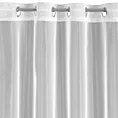 Firana biała z lekkiej i błyszczącej tkaniny 350x250 cm przelotka SYLVIA ELLA LINE Eurofirany