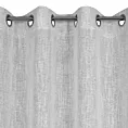 Zasłona popielato, srebrna z widocznym splotem 140x250 cm przelotka AGNES Eurofirany