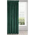Zasłona ciemnozielona z ekskluzywnego matowego welwetu 140x270 cm taśma RIA Diva Line Eurofirany
