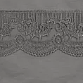 Pościel 160x200 cm z bawełny renforce kolor stalowy zdobiona elegancką koronką LANA1 Eurofirany Premium