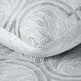 Pościel 220x200 z polaru kolor srebrny, stalowy z eleganckim wzorem FLANO Eurofirany