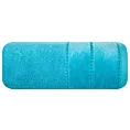 Ręcznik do rąk 30x50 cm bawełniany kolor turkusowy z welwetową bordiurą 500 g/m2 MARI Eurofirany