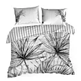Pościel 160x200 cm bawełniana makosatyna kolor biały, czarny styl nowoczesny Eurofirany Premium