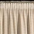 Zasłona beżowa zdobiona nicią szenilową z tkaniny szyfonowej 135x270 taśma REINA Eva Minge Eurofirany