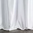 Zasłona szyta na taśmie fala AMAYA biała z jednokolorowej gładkiej tkaniny