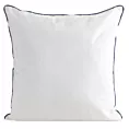 Poszewka na poduszkę 45x45 cm z tkaniny wodoodpornej na taras oraz balkon w stylu marynistycznym biała GARDEN Eurofirany