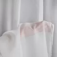 Firana szyta na taśmie fala kremowa półprzezroczysta, matowa, z tkaniny typu batyst o niestandardowej wysokości 340cm, wykończona obciążnikiem