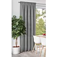 Zasłona szara z tkaniny welurowej 420x260 cm tunel Dora Eurofirany