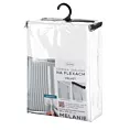 Zasłona biała z welwetowej tkaniny 80x270 cm system flex - MELANIE Eurofirany