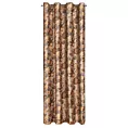 Zasłona rudo, stalowa w kwiaty z welwetu 140x250 cm przelotka DIANA Eurofirany